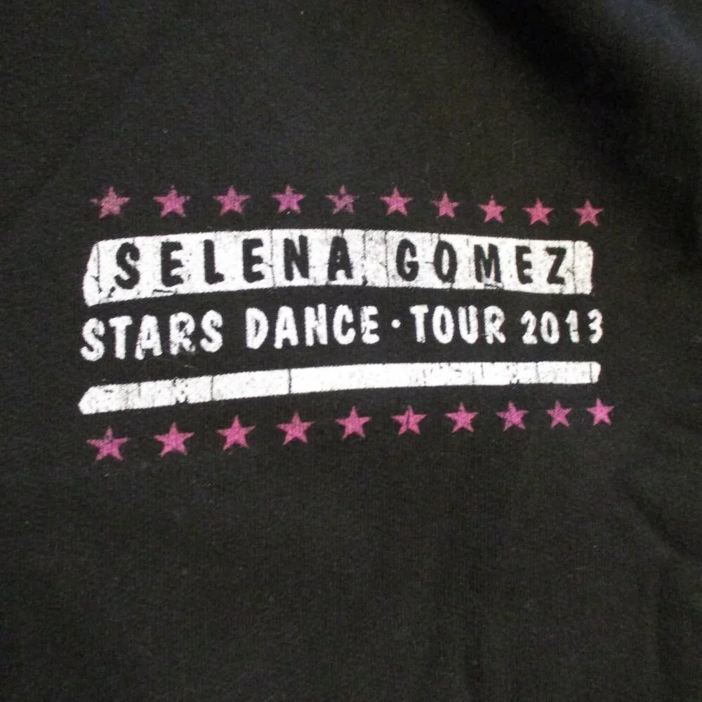 Salena Gomez Tultex Woman X Large Full Zip Pockets Graphic Concert Hooded Jacket - Picture 3 of 10